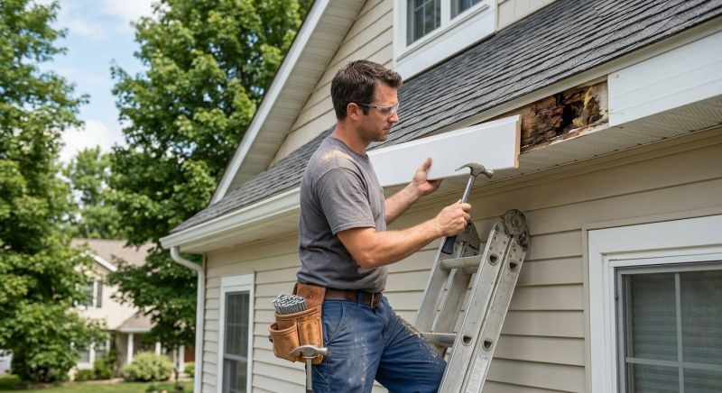 Garage Fascia Repair in Conroe, TX